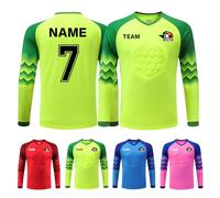 Custom Football Goalkeeper Jersey for Adults and Child Goalkeeper Jersey with Your Name and Team Logo