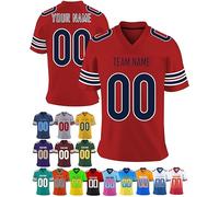 Custom Football Jersey Personalised Printed Team Name Number for Youth Women Men Customised Football Shirt Front and Back Practice