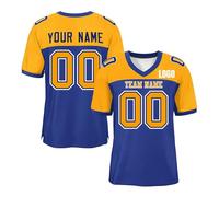 Custom Football Jersey Personalised Printed Team Name & Number Jerseys Customise Sports Shirts for Men Women Youth