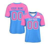 Custom Football Jersey Personalised Printed Team Name & Number Jerseys Customise Sports Shirts for Men Women Youth