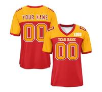 Custom Football Jersey Personalised Printed Team Name & Number Jerseys Customise Sports Shirts for Men Women Youth