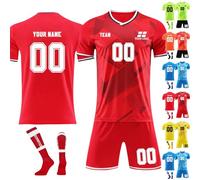 Custom Football Jersey,Personalized Football Jerseys Short Set with Team Name/Number/Logo,Football Jersey for Men Children's (Style 36)