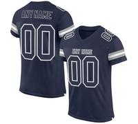 Custom Football Jersey Personalized Printed Team Name Number Logo Oversized Short Sleeves Breathable and Lightweight Practice Jersey