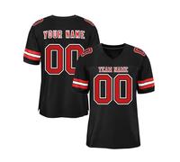 Custom Football Jersey,Personalized Rugby Shirt Custom Your Team Name Number for Men Women Youth Kids