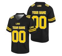 Custom Football Jersey Personalized Team Name Number & Logo Breathable Quick-Dry Sports Uniform for Men Women Youth Kids
