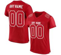 Custom Football Jersey Personalized Team Name Number Rugby Uniforms Customized Football Shirt for Men Youth Women Kids