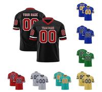 Custom Football Jersey Printed Mesh with Team Name Number Personalized Long Sleeve Rugby Jerseys for Men Women Boys Girls