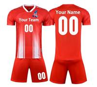 Custom Football Kit for kids Adult with Name Team Number Logo Personalised Football Kit for Boys Girls