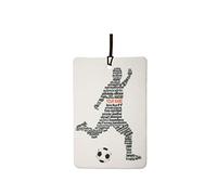 Custom Football Player Word Art Car Air Freshener (Fun Birthday/Xmas Christmas Stocking Filler/Secret Santa/Novelty Scented Gift)