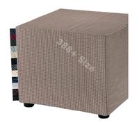 Custom Footrest Footstool Cover Ottoman Stool Covers Velvet Bench Slipcover For Rectangular Round Square Seats Bar Stools Sofa Cushions RV Benches Office Chairs Jacquard Elastic(Round 140 cm x 140 cm)