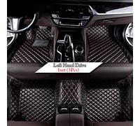 Custom For Hyundai For Veracruz 2012 2011 2010 2009 2008 2007 (7 Seats) Car Floor Mats Rugs Carpets Foot Pads Waterproof Floor Liners(Black Red 4pcs)
