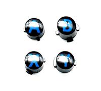Custom for Xbox Series S/X Controller ABXY Button Replacement New for Xbox One Series X S Wireless Controllers Limited Edition, A B X Y Crystal Key Buttons Set (Undulant Blue OEM)