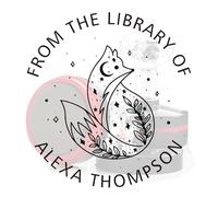 Custom Fox Design Round Logo Ink Stamp, Personalized Stamp for Library or Ex Libris, Book Lover Gift,Custom Stamp for Readers,Customize Your Name & Design & QR Code