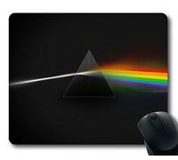 Custom Gaming Mouse Pad with Pink Floyd Dark Side Of The Moon Music Art Non-Slip Neoprene Rubber Standard Size 9 Inch(220mm) X 7 Inch(180mm) X 1/8 Inch(3mm) Desktop Mousepad Laptop Mousepads Comfortable Computer Mouse Mat
