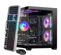Custom Gaming PC Desktop - i7 11th Gen up to 4.9GHz 16 Threads, RTX 4060 8GB, 32GB DDR4 RAM, 1TB NVMe SSD, Wi-Fi 6 & BT 5.4, 9× ARGB Cooling Fans, Win11 Pro, 650W PSU, VR Ready High-Performance Tower