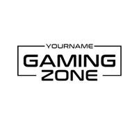 Custom Gaming Zone, Personalised Gaming Decal, Eat Sleep Vinyl Sticker, Gamer Lover Gift for Boy Bedroom Small - 20x57cm