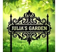 Custom Garden Sign with Stake Custom Address Metal Plaque with Stakes Yard Marker Yard Sign Yard Decoration House Number Marker Address Plaque Front Door Plaque Modern Outdoor Number Marker