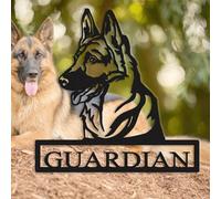 Custom German Shepherd Metal Wall Sign | Personalized Dog Name Art | Stylish Room & Home Decor | Unique Gift for Dog Lovers & Pet Owners | 8 to 24 Inches
