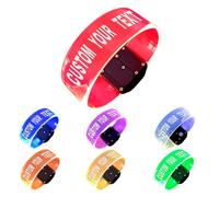 Custom Glow & Personalise Magic Wristbands 7 Vibrant Colours | Magnetic Bracelets for Nightclubs, Festivals & Safety | Engraved ID for Bars, Concerts & Kids Events