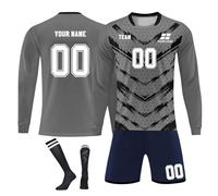 Custom Goalie Jersey Boys Football Goalkeeper Shirts Personalized Goalkeeper Uniform with Name Number Logo for Adult Youth