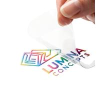 Custom Gold Foil Transfer Sticker - Waterproof UV Decal for Packaging | UV transfer foil stickers - micro-embossed texture, metallic shine, floating logo effect on any surface.