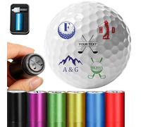Custom Golf Ball Stamp Marker, Personalized Self-Inking Monogram Name Logo Golf Ball Stamper, Customized Gift for Retirement, Father's Day, Birthday, Christmas, Wedding, Golf Lover Accessories