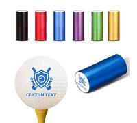 Custom Golf Ball Stamp, Self-Inking, Waterproof Monogram Golf Marker | Custom Logo Design, Durable Aluminum, Refillable Ink, Gift for Golfers, Fathers, Men, 6 Color Options (10mm)