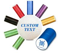 Custom Golf Ball Stamp, Self-Inking, Waterproof Monogram Golf Marker | Custom Logo Design, Durable Aluminum, Refillable Ink, Gift for Golfers, Fathers, Men, 6 Color Options (11mm)