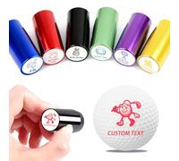 Custom Golf Ball Stamp, Self-Inking, Waterproof Monogram Golf Marker | Custom Logo Design, Durable Aluminum, Refillable Ink, Gift for Golfers, Fathers, Men, 6 Color Options (16mm)
