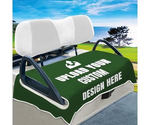 Custom Golf Cart Seat Covers, Personalised Golf Cart Seat Towel with Your Text, Image & Logo,100% Microfiber Keeps the Seat Cool and Comfortable, Fit for Yamaha, EZGO, 2-Seat Golf Carts and Club cars