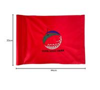 Custom Golf Flag Embroidered Golf Flag Nylon Tube Fitting Flag Golf Club Logo Flag Putting Green Flag (White)