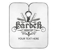Custom Gothic Barber Monkey, Add Your Text Personalized Professional Hair Salon Hairstyle Capes, Waterproof Hairstyle Accessories Beard Shaving Bib for Home Salon and Barbershop, 65 x 55 inches