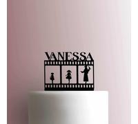 Custom Graduation Girl Journey - Acrylic Cake Topper 5 Inch Width/Black