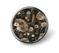 Custom Gray Hedgehog Lapel Pin Aluminum Alloy Button Badge Personalized Exquisite Brooch Classic Pin 1 Inch for Backpacks Hat Suit Jacket Clothing Decoration