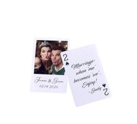 Custom Guest Book Alternative - Unique Card Deck Guest Book for Signatures, Wedding Table Decor, Bridal Shower Favors, Unique Visitor Log for Wedding