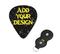 Custom Guitar pick Custom Logo Text Here For Acoustic Guitar, Violin, Ukulele, Bass (6 Packs)