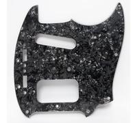 Custom Guitar Pickguard for Fender Kurt Cobain Jag-Stang Style Pick Guard Replacement, Fits Fender-Style Electric Guitars, 7 Color Options (4 Ply Black Pearl)
