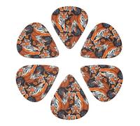 Custom Guitar Picks 6 Pack Animal Tiger, Thin, Medium, Thick (0.46mm/0.71mm/0.96mm) For Bass, Acoustic, Electric Guitar & Mandolin