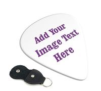 Custom Guitar Picks 6-pack Make Your Own Logo and Design Printing Personalized Add Your Own Text Image Great Gift for Kids Teens Guitar Players