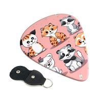 Custom Guitar Picks Hand Drawn Cute Animal Print Guitar Picks for Acoustic Guitars Violin Ukulele Bass 6pcs