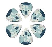 Custom Guitar Picks Small Animal Silhouettes for Acoustic Guitar, Violin, Ukulele, Bass (Pack of 6)