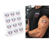 Custom Gym Logo Temporary Tattoos - Upload Your Artwork - Personal Trainer & Fitness Club Tattoos - Custom Logo Fake Tattoos for Events, Competitions & Product launches (8)