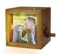 Custom Hand-Cranked Photo Album, Personalized Mini Picture Flipbook, Gift for Couples, Family, Christmas, Birthday, Mother's Day, Father's Day