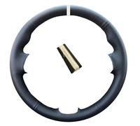 Custom Hand Stitched Microfibre Leather Car Steering Wheel Cover Braid For Hyundai For Sonata Staria 2020-2023 Breathable(White Thread)