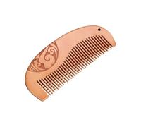 Custom Handmade Peachwood Comb, Personalized Engraving Wooden Comb, Dense Teeth Engraved Personalised Wooden Hairbrush for Wedding Favors and Gifts (D)