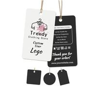 Custom Hang Tags, Personalized Paper Tags Customize Any Logo Text, Customized Gifts Wrapping Labels, Personalized Hang Tags for Clothes Gift Handmade Business Wedding Birthday Favors
