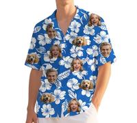 Custom Hawaiian Shirt with face,Personalised Short Sleeve The Beach Shirts Men,Funny Summer Mens Shirts,Personalised Gifts