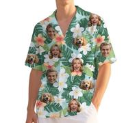 Custom Hawaiian Shirt with face,Personalised Short Sleeve The Beach Shirts Men,Funny Summer Mens Shirts,Personalised Gifts