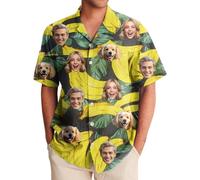 Custom Hawaiian Shirts for Men,Personalised Face Shirt,Hawaiian Shirt with Face,Shiteshirts for Men,Custom Funny Shirts