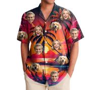 Custom Hawaiian Shirts for Men,Personalised Face Shirt,Hawaiian Shirt with Face,Shiteshirts for Men,Custom Funny Shirts